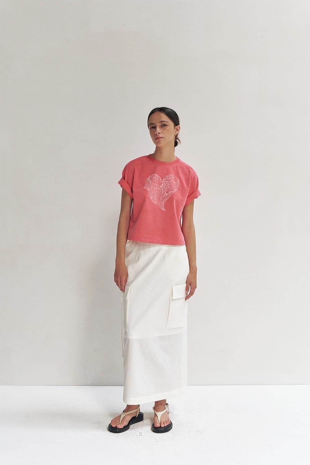 RTR HEART PAISLEY HALF SLEEVE TOP_PINK — vue 8