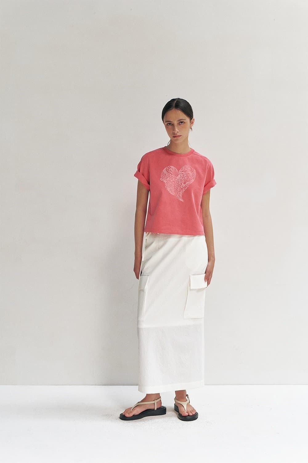 RTR HEART PAISLEY HALF SLEEVE TOP_PINK — vue 9