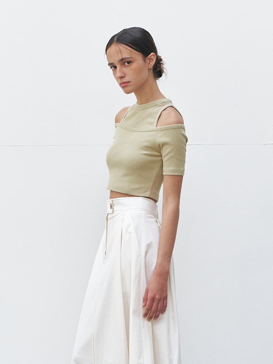 RTR LAYERD CROP TOP_GREEN — vue 3
