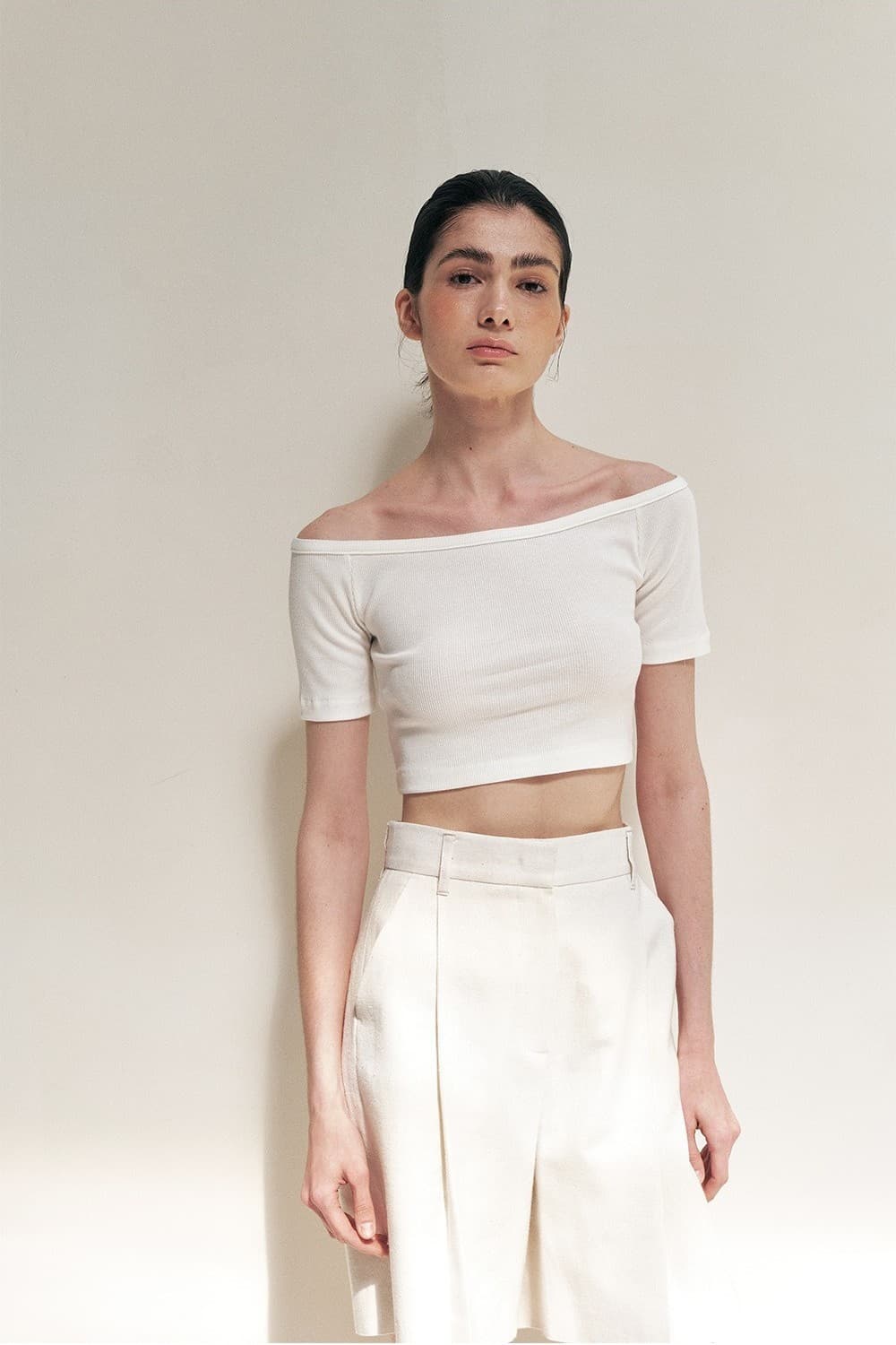 RTR LAYERD CROP TOP_IVORY — vue 5