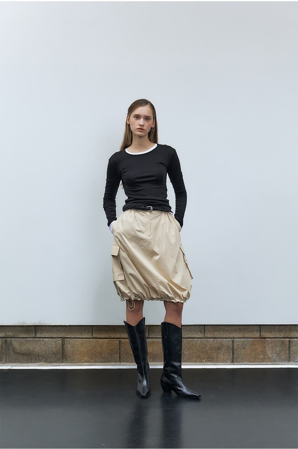 RTF ARMHOLE STITCH SLIM TOP_BLACK — vue 7