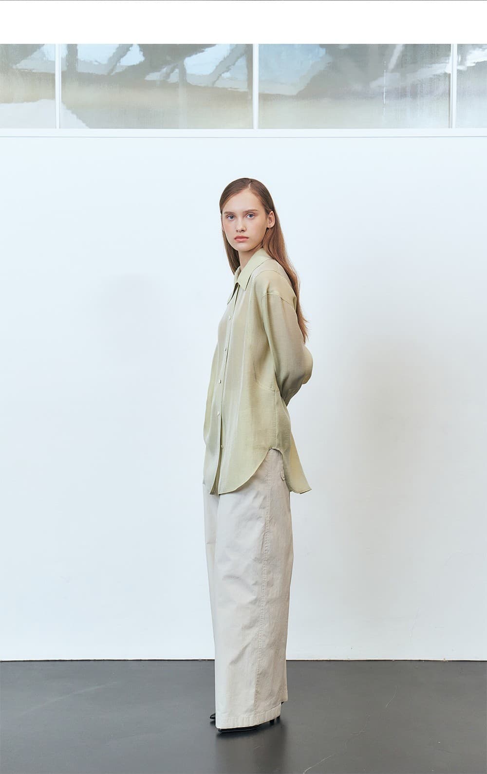 RTF ARMHOLE STITCH LOOSE FIT BLOUSE_MINT — vue 10