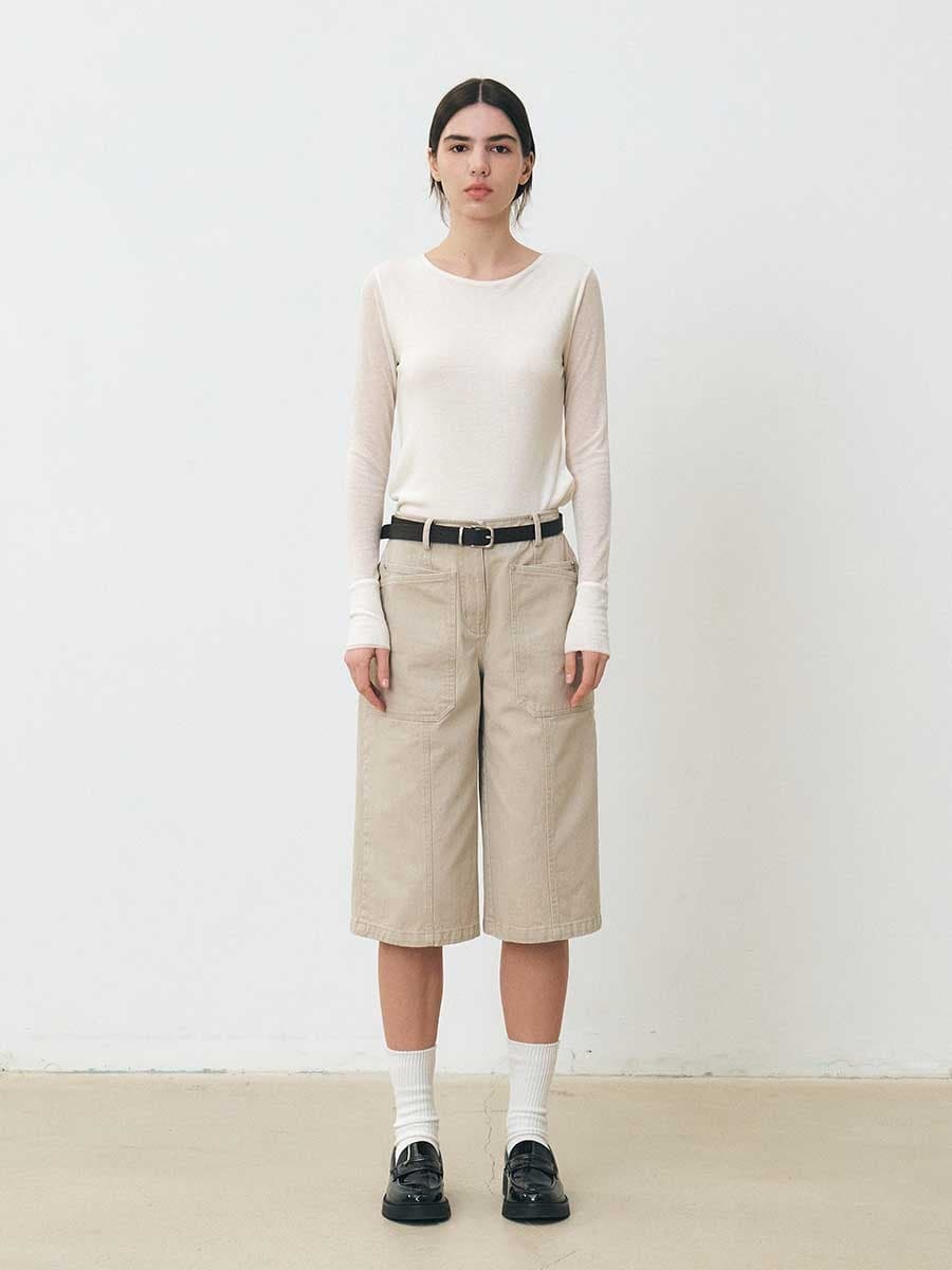 TFS RIVET WASHED SHORT PANTS_BEIGE — vue 2