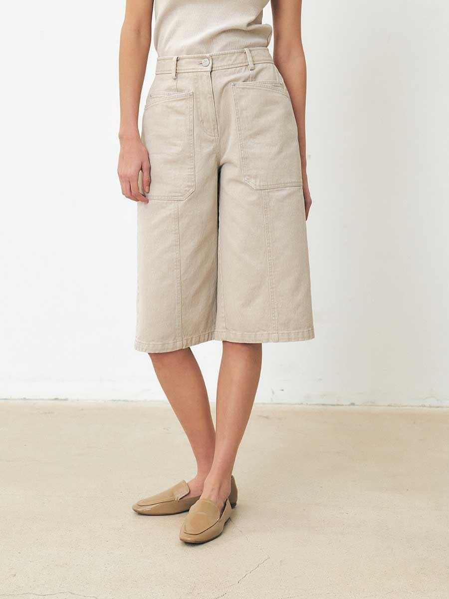 TFS RIVET WASHED SHORT PANTS_BEIGE — vue 4