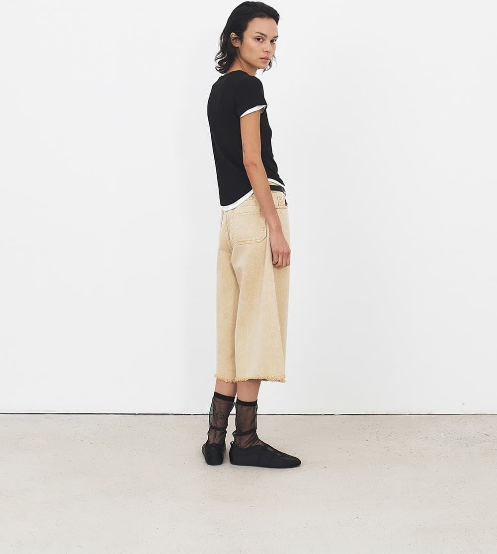 TFR LOOSE FIT MIDI DYEING DENIM_L-YELLOW — vue 14