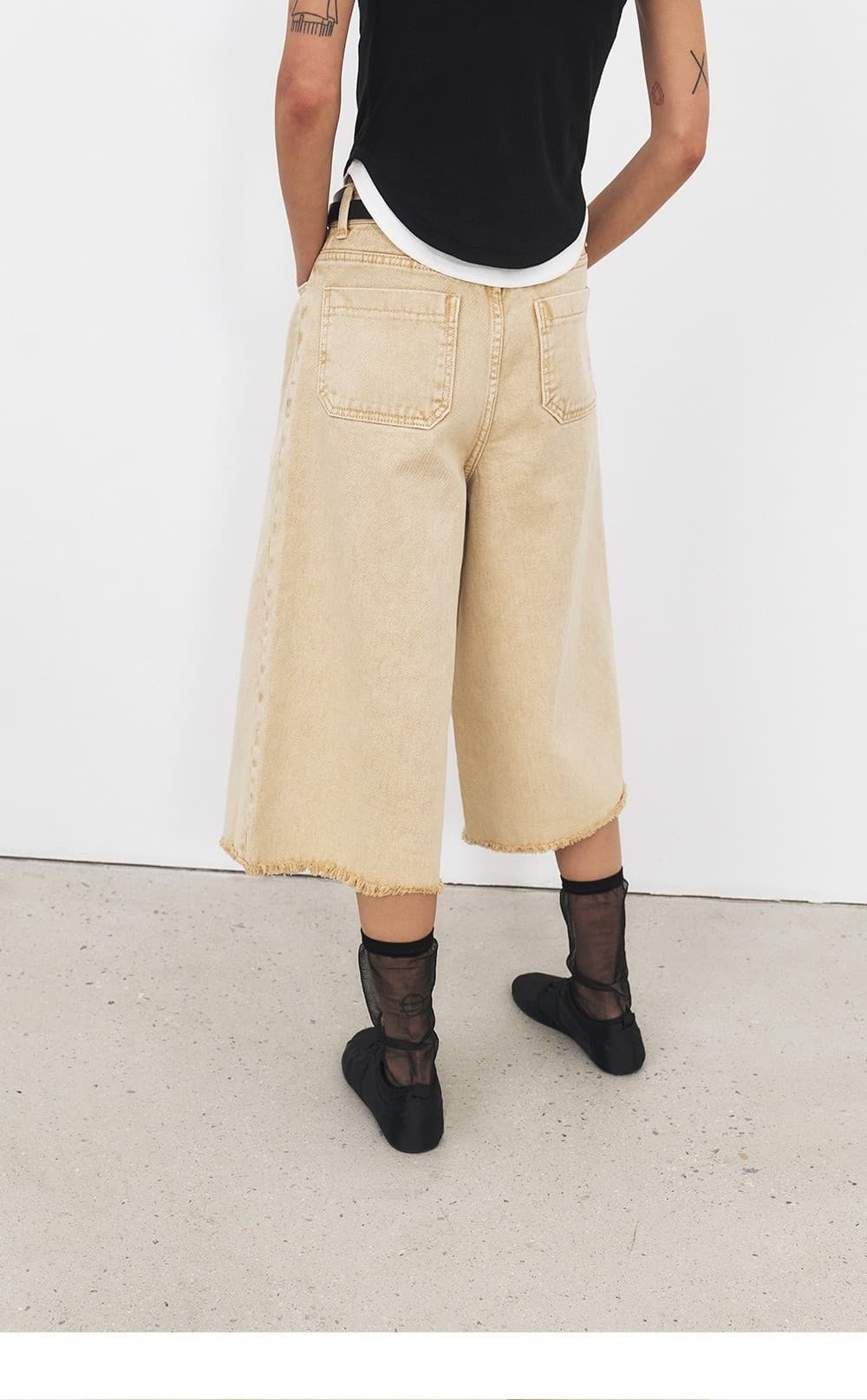 TFR LOOSE FIT MIDI DYEING DENIM_L-YELLOW — vue 16