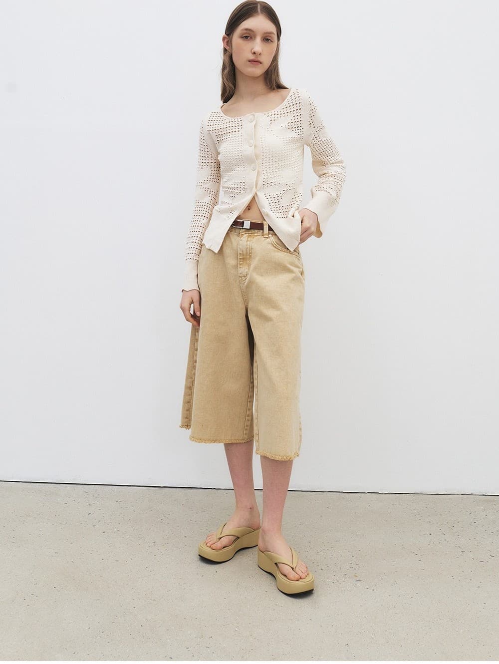 TFR LOOSE FIT MIDI DYEING DENIM_L-YELLOW — vue 18