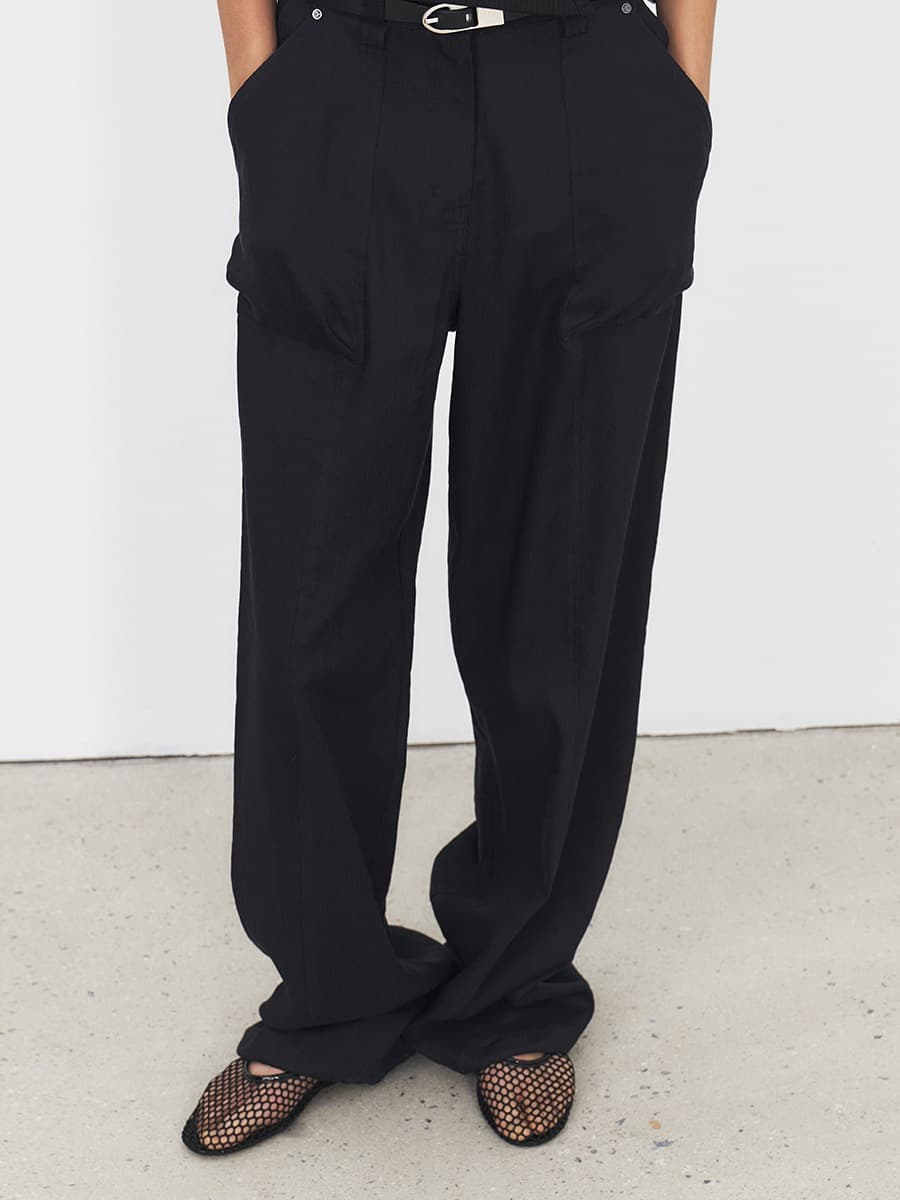 TFR RIVET LAYERED POCKET TROUSERS_D-NAVY — vue 4
