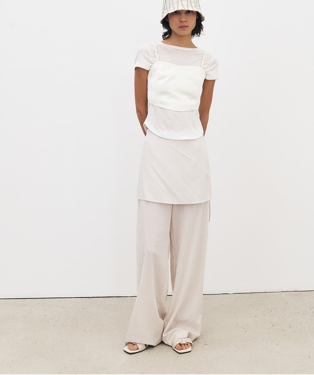 TFR SKIRT LAYERED PANTS_IVORY — vue 4