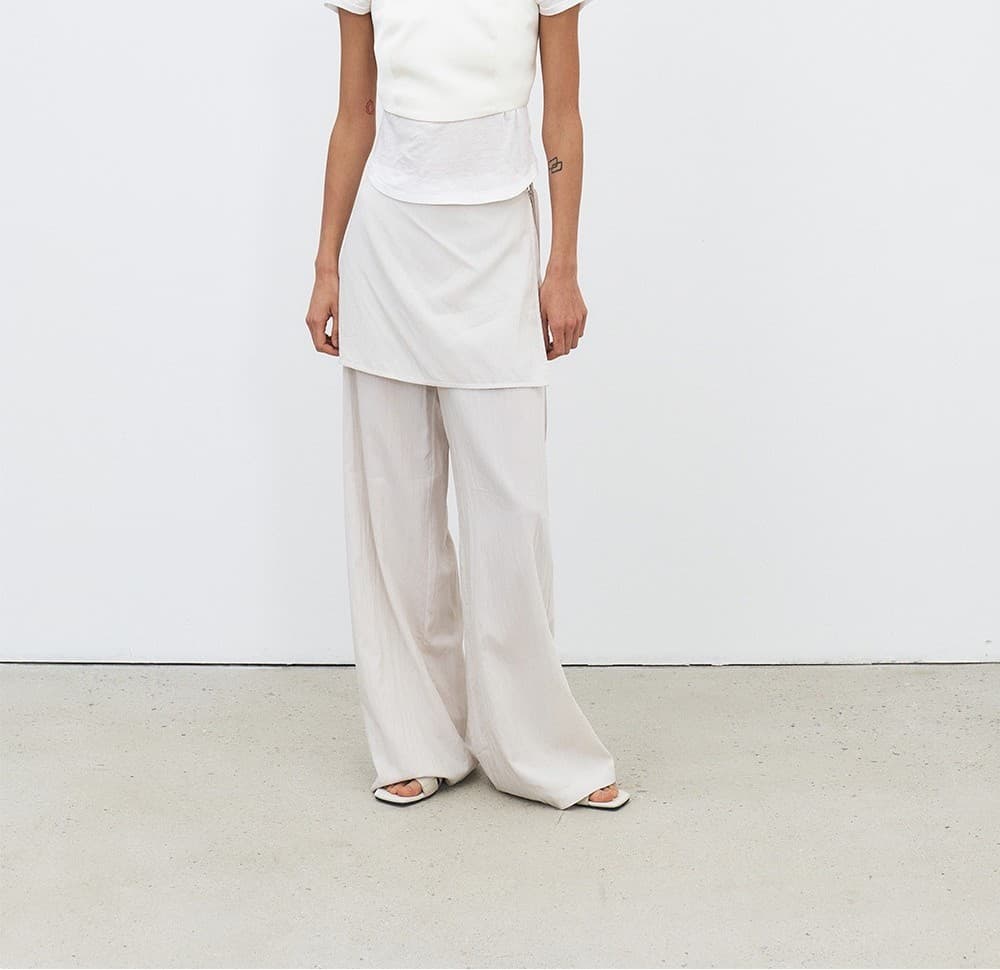 TFR SKIRT LAYERED PANTS_IVORY — vue 8