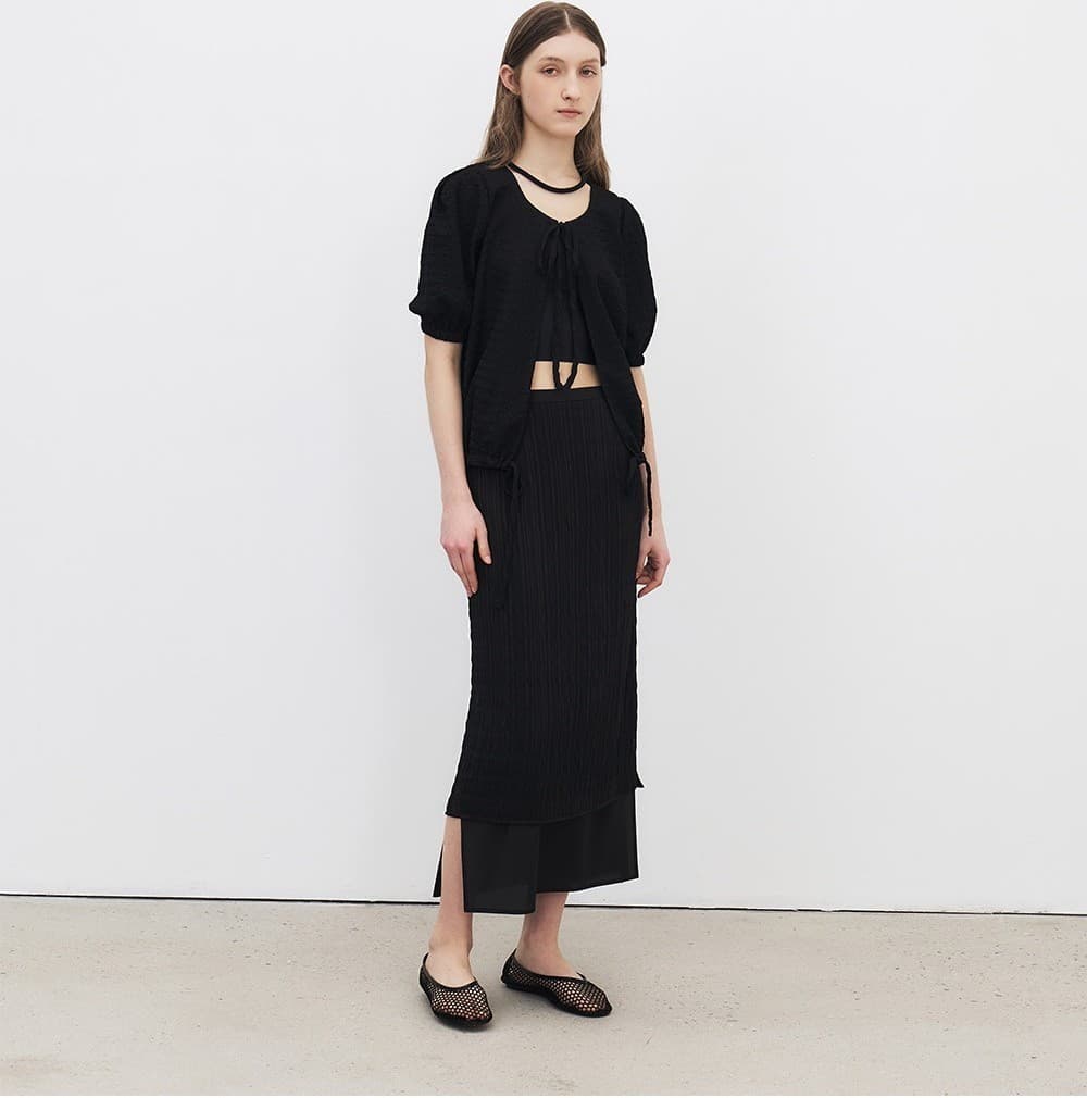 TFR VOLUME WRINKLE BLOUSE_BLACK — vue 6