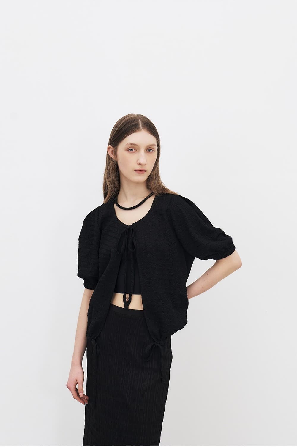 TFR VOLUME WRINKLE BLOUSE_BLACK — vue 9