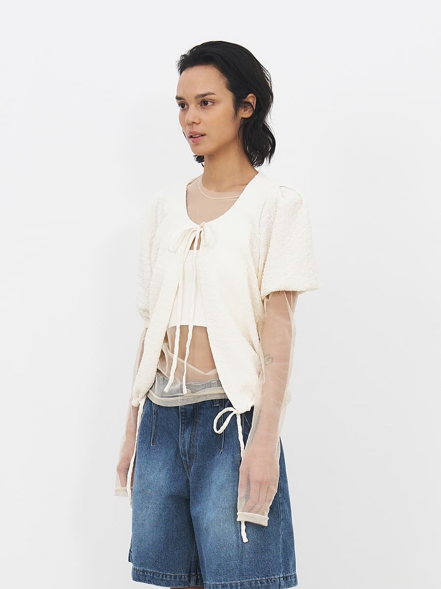 TFR VOLUME WRINKLE BLOUSE_IVORY — vue 2