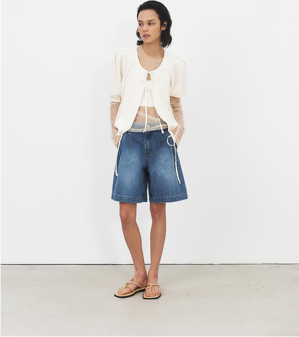 TFR VOLUME WRINKLE BLOUSE_IVORY — vue 8