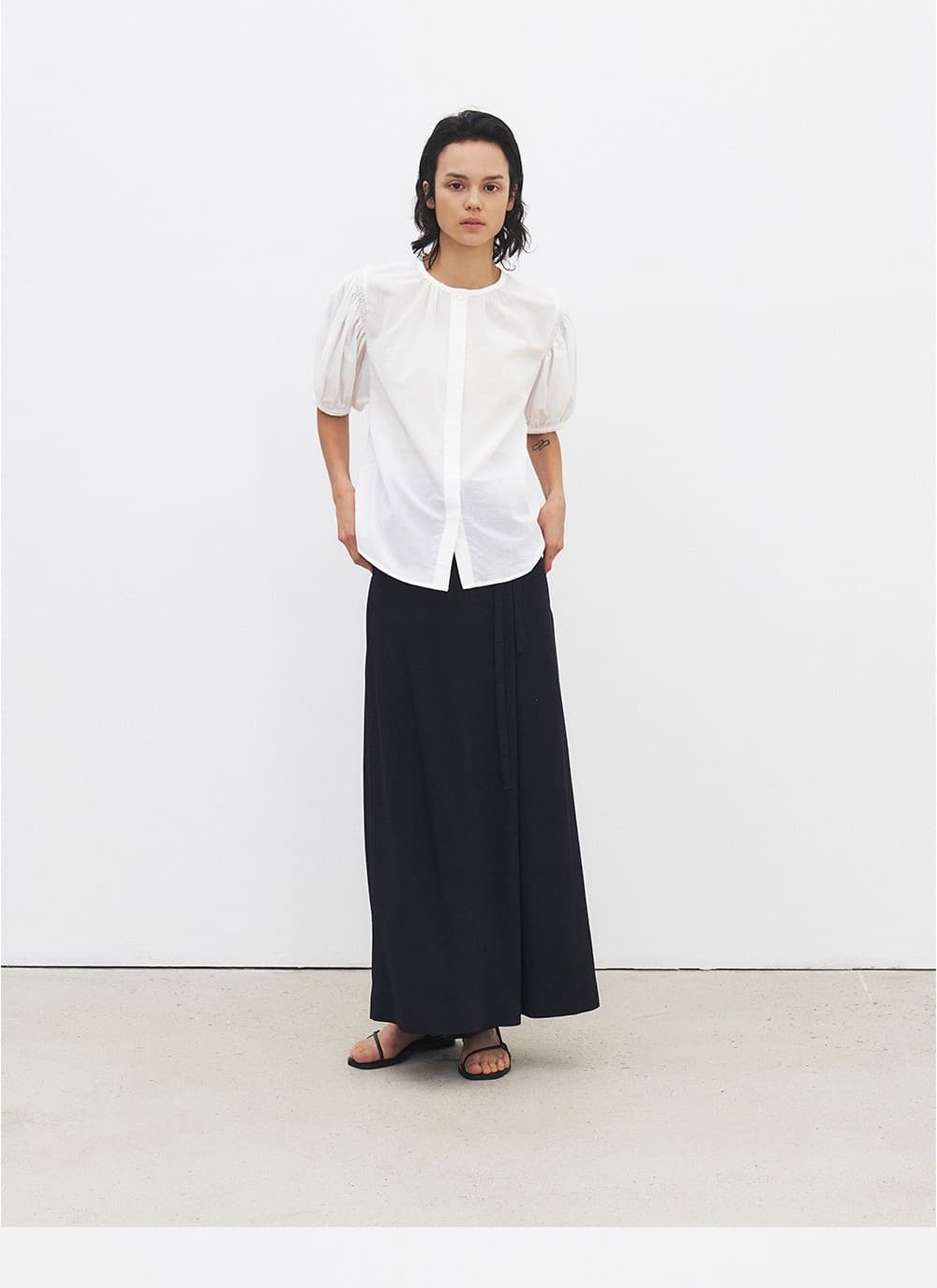 TFR SMOKED PUFF BLOUSE_IVORY — vue 5