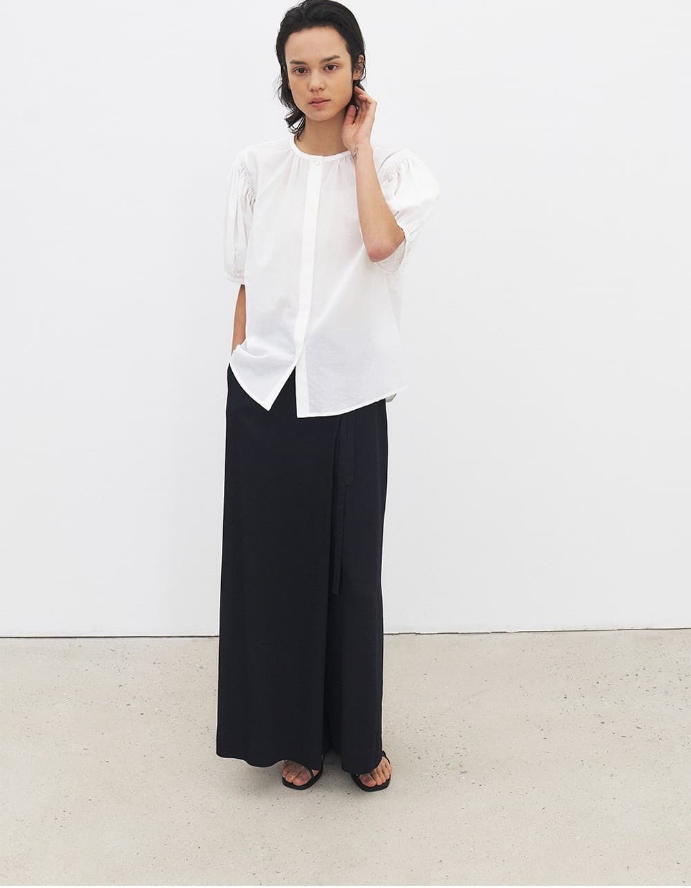 TFR SMOKED PUFF BLOUSE_IVORY — vue 6
