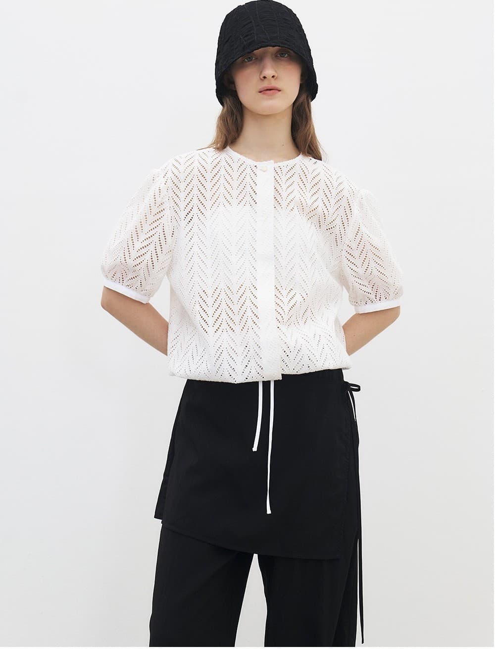 TFR LACE COTTON BLOUSE_WHITE — vue 8
