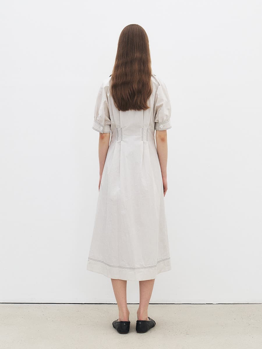 TFR COLLAR STITCH DRESS_L-GREY — vue 3