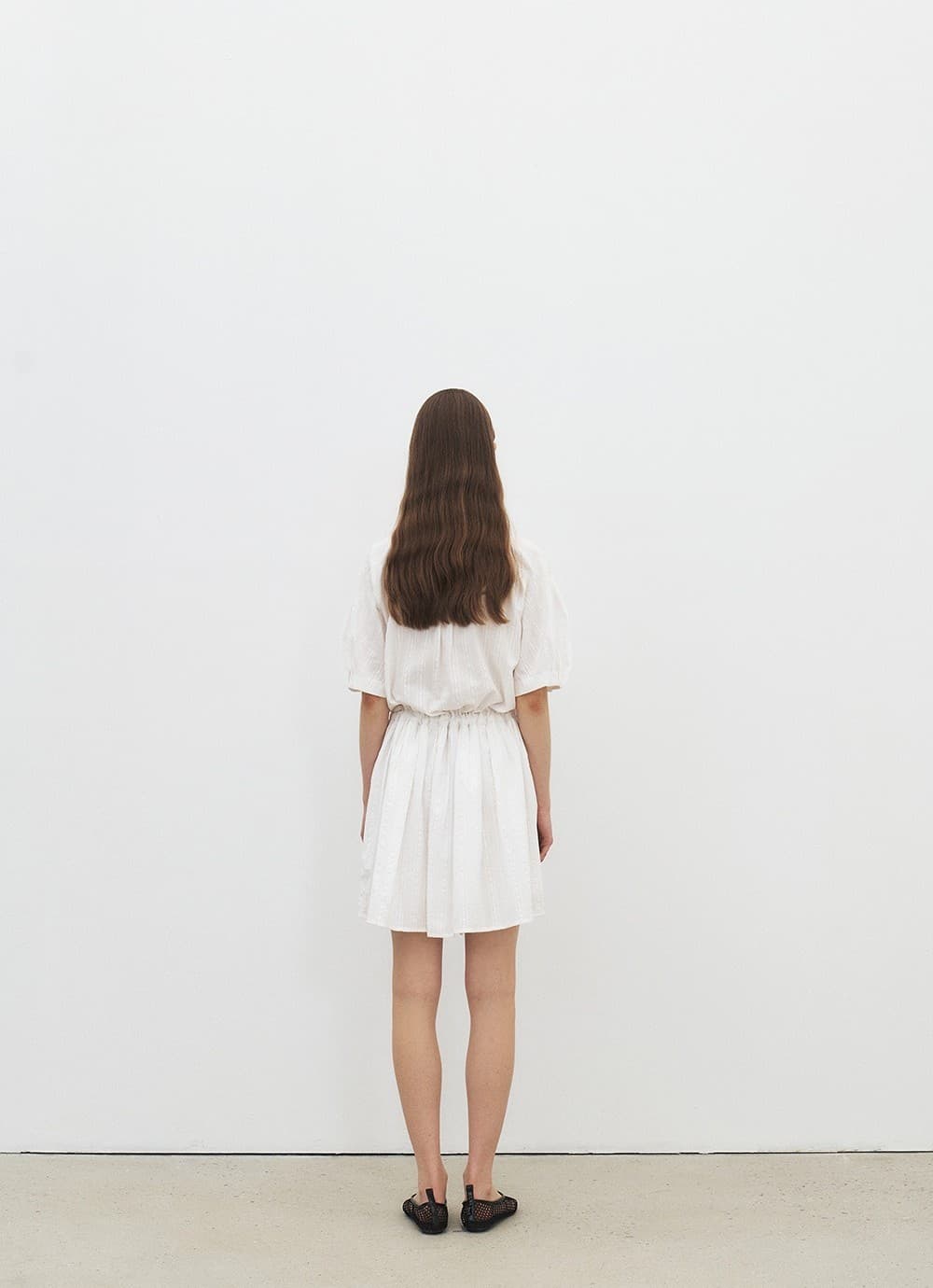 TFR PINTUCK MIDI DRESS_WHITE — vue 11
