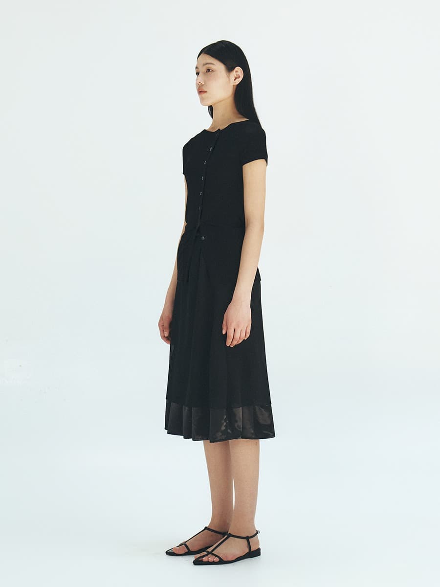 TFR SATIN LAYERD SKIRT_BLACK — vue 2