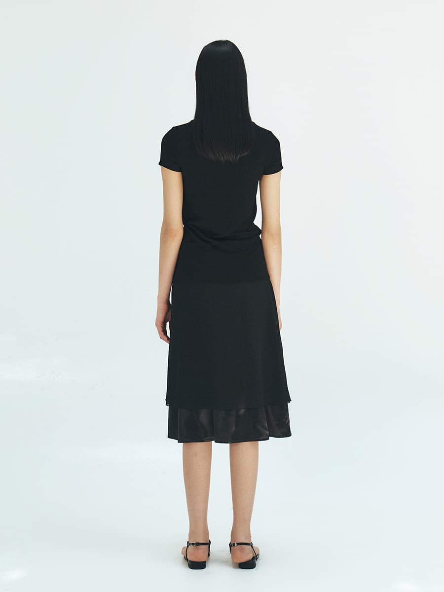 TFR SATIN LAYERD SKIRT_BLACK — vue 3