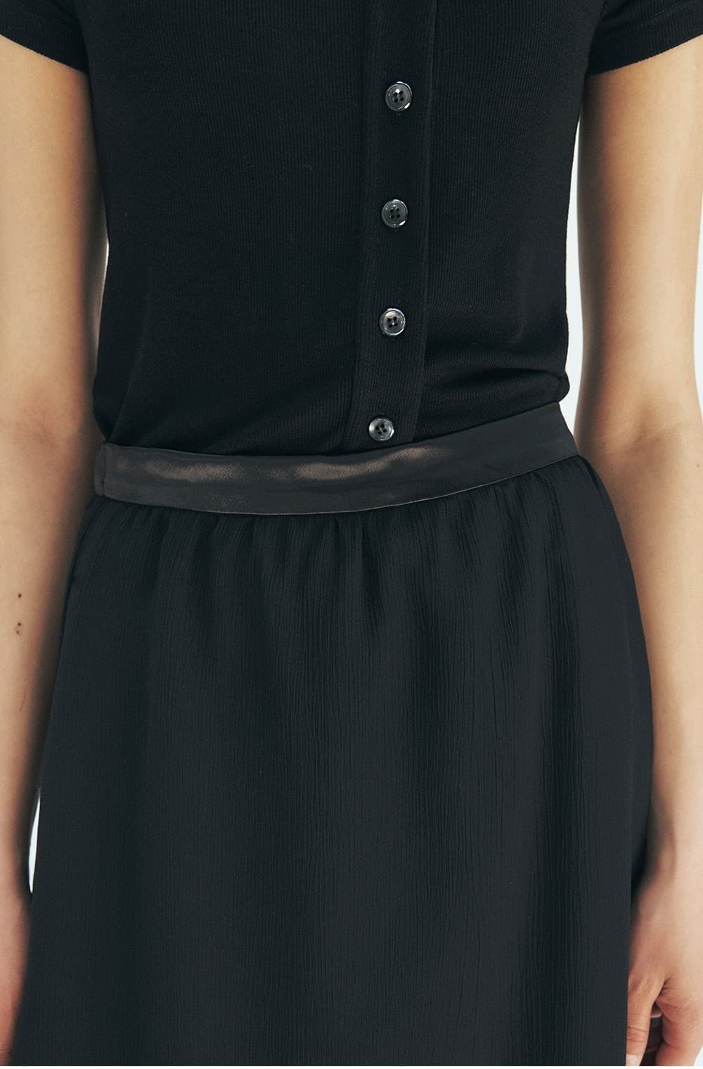 TFR SATIN LAYERD SKIRT_BLACK — vue 7