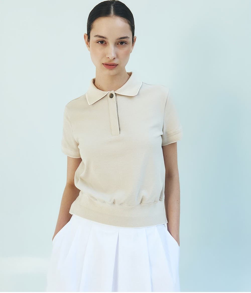 TFR COTTON PK COLLAR TOP_BEGIE — vue 5