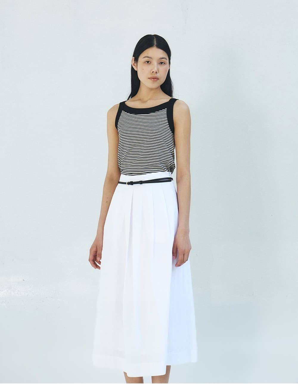 TFR STRIPE SLEEVELESS TOP_BLACK — vue 8