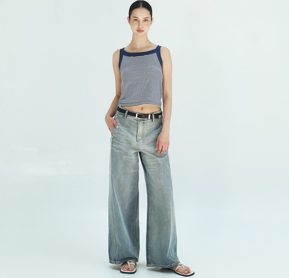TFR STRIPE SLEEVELESS TOP_BLUE — vue 6