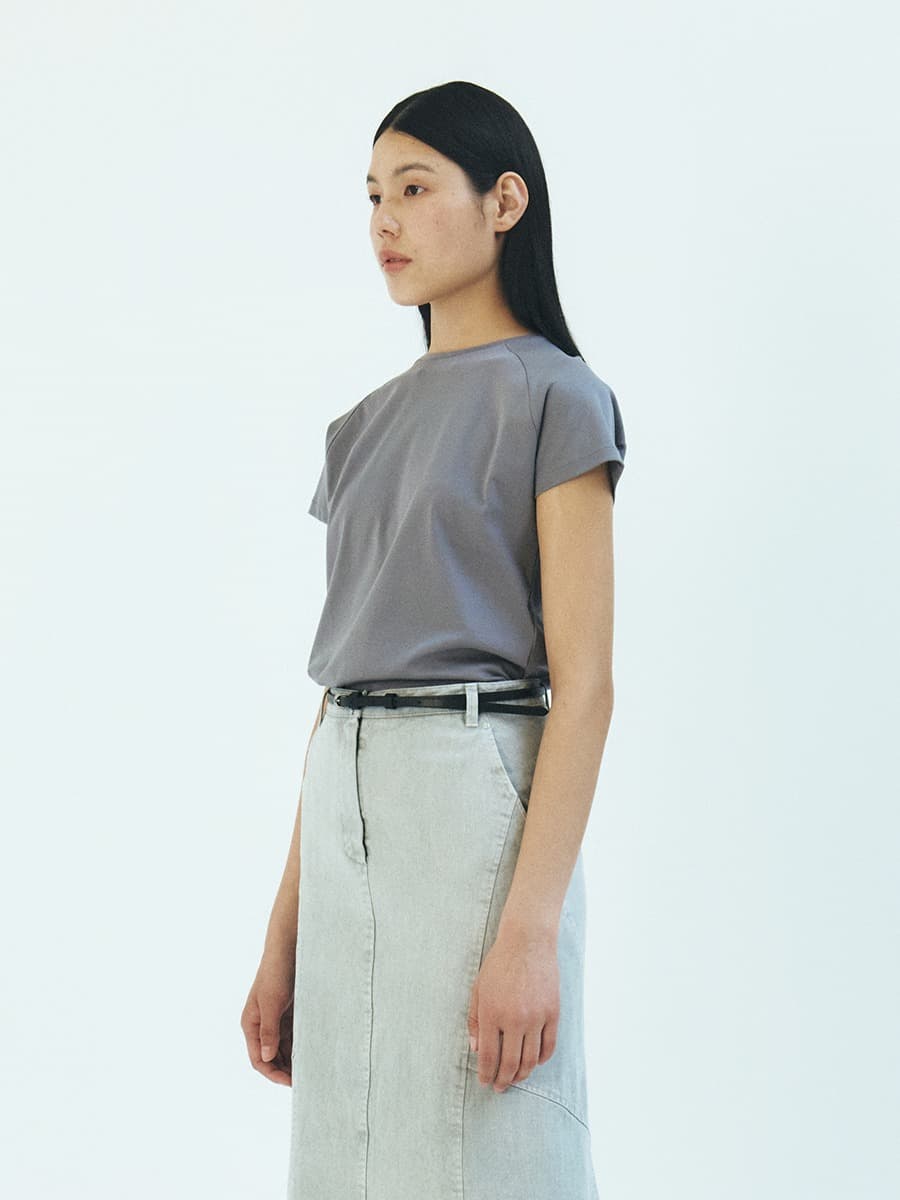 TFR SILKET RAGLAN CAP SLEEVE TOP_SMOKE BLUE — vue 2