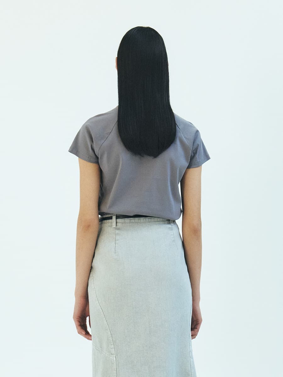 TFR SILKET RAGLAN CAP SLEEVE TOP_SMOKE BLUE — vue 3