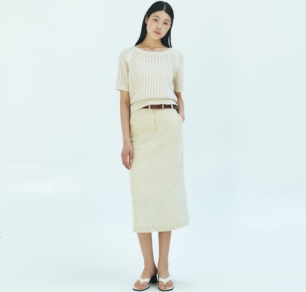 TFR ROUND NECK NETTED KNIT TOP_BEIGE — vue 6