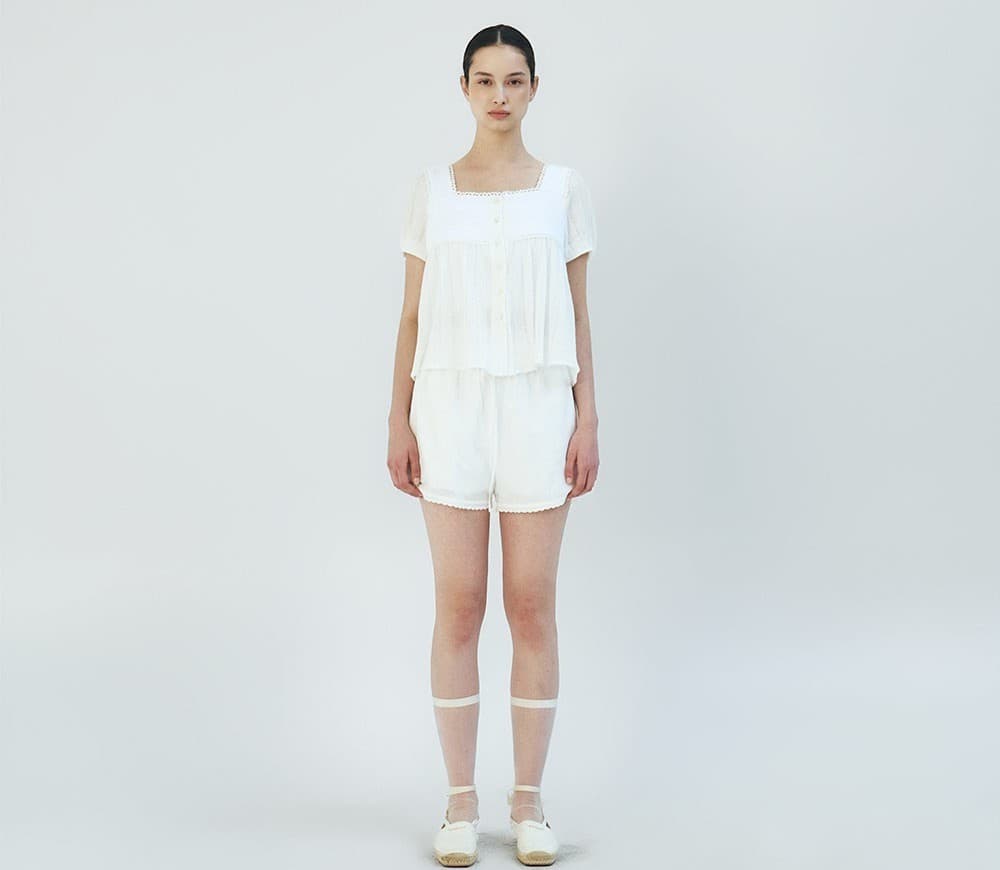 TFR LACE FLARE BUTTON BLOUSE_IVORY — vue 7
