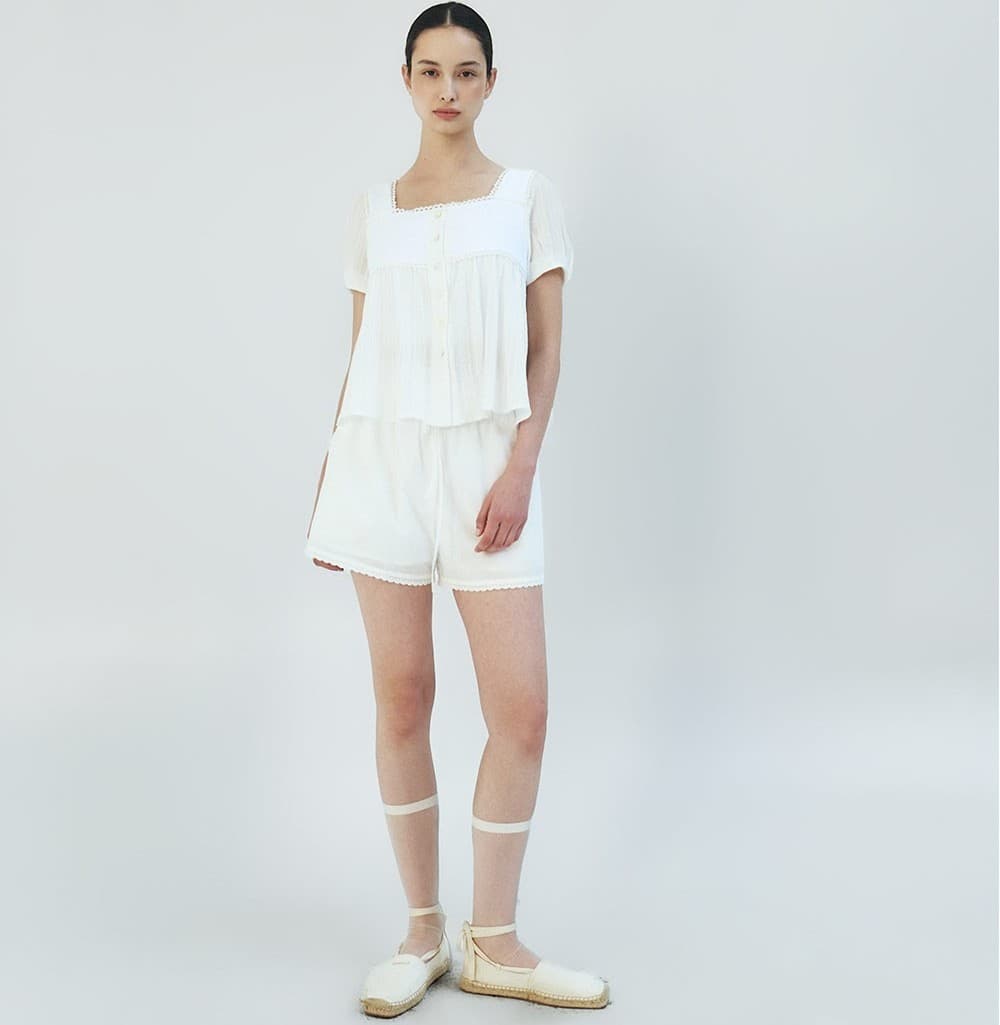 TFR LACE FLARE BUTTON BLOUSE_IVORY — vue 8