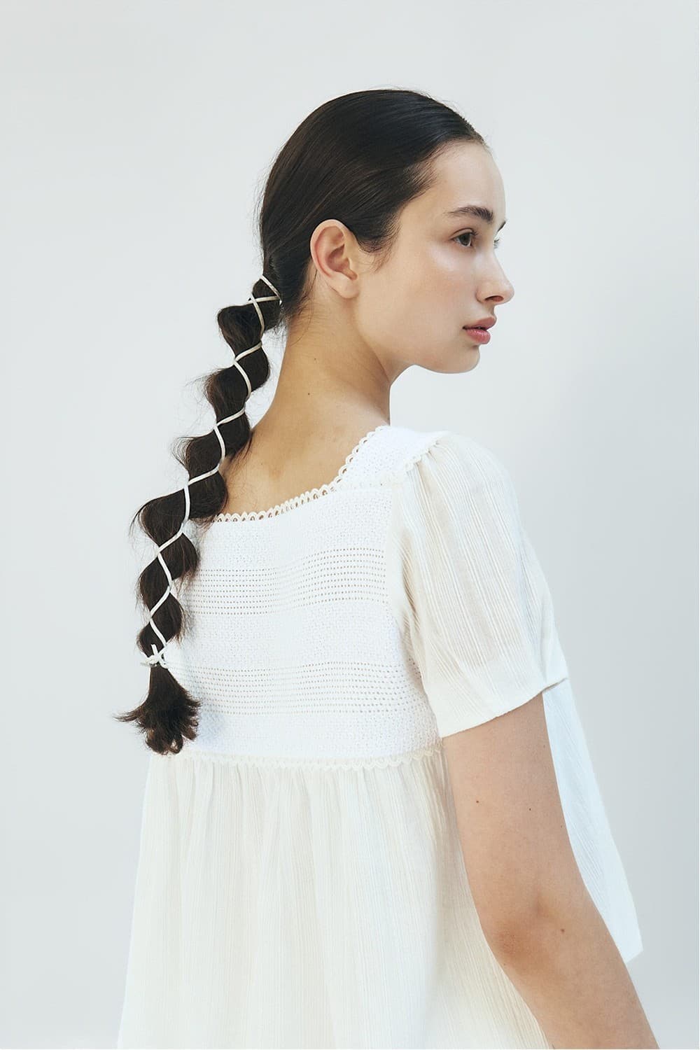 TFR LACE FLARE BUTTON BLOUSE_IVORY — vue 10