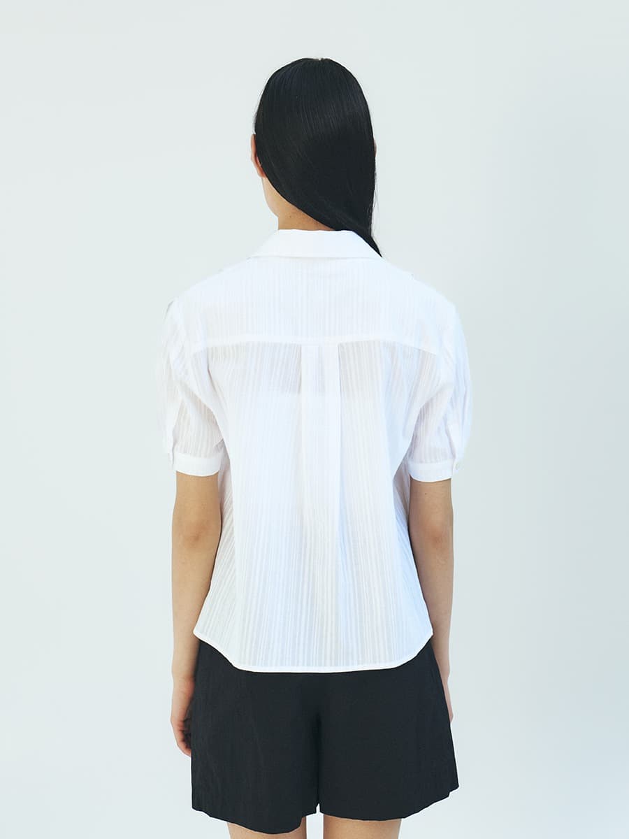 TFR STRIPE COLLAR SHIRT_WHITE — vue 3