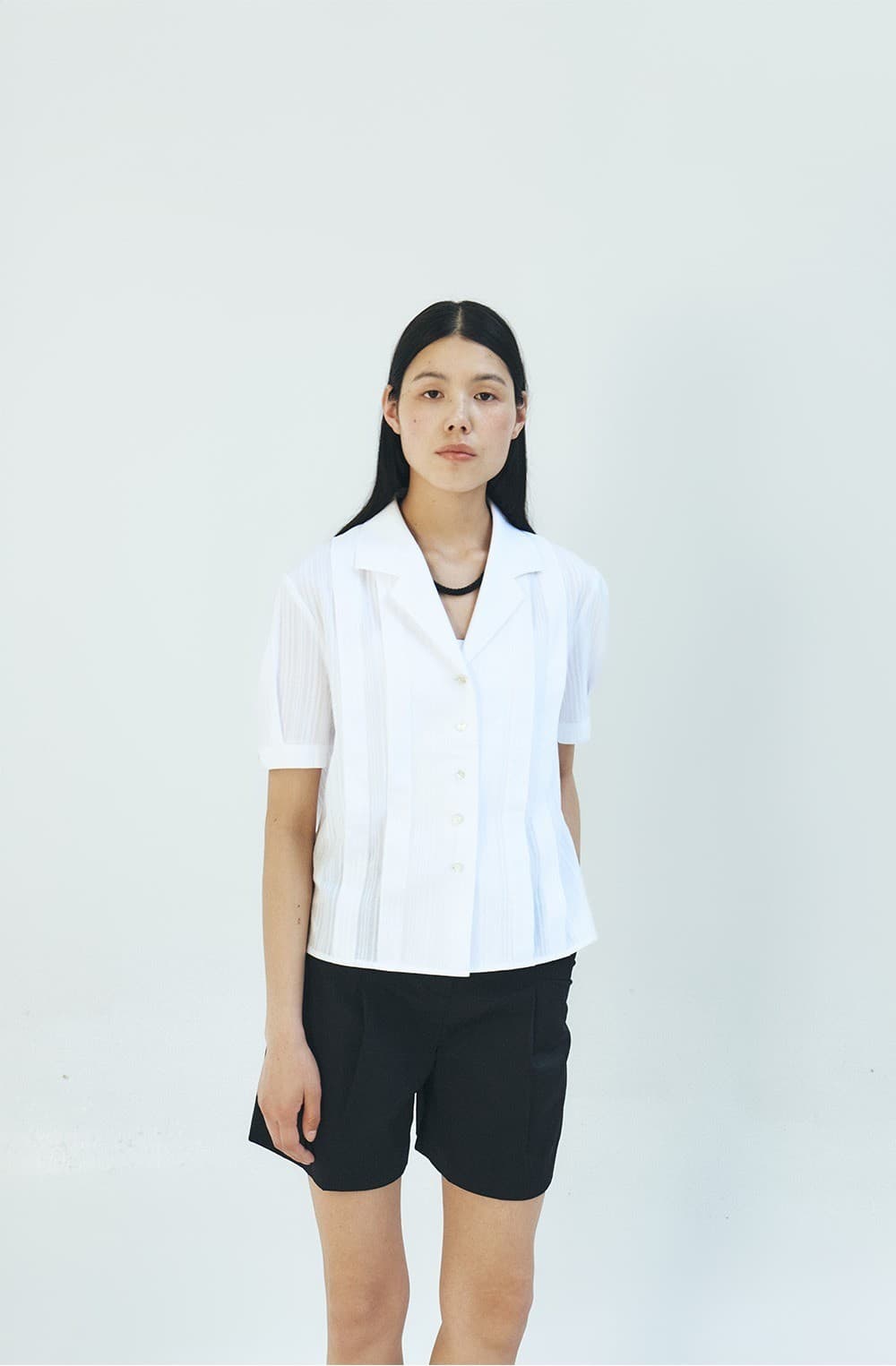 TFR STRIPE COLLAR SHIRT_WHITE — vue 5