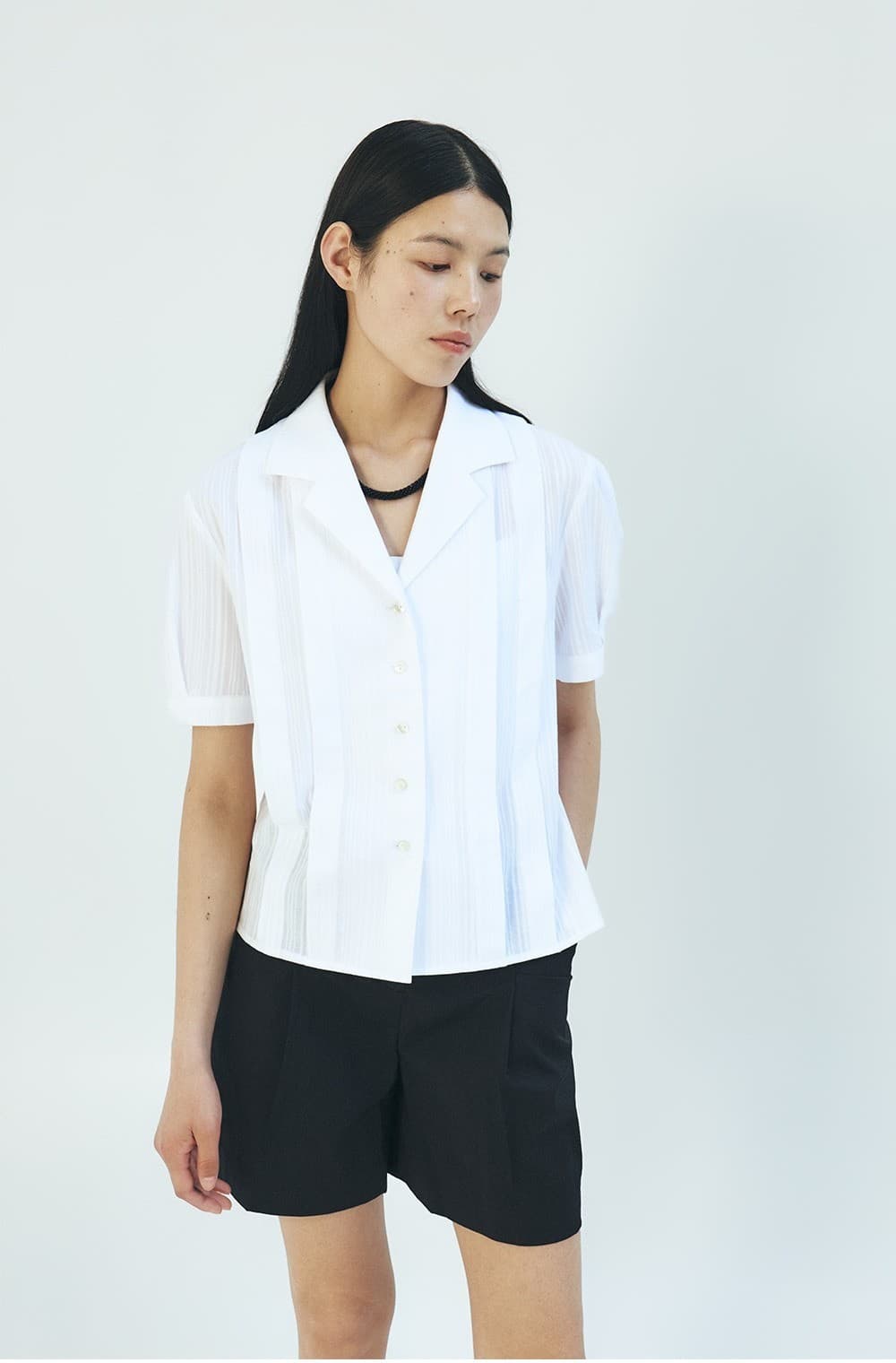 TFR STRIPE COLLAR SHIRT_WHITE — vue 9