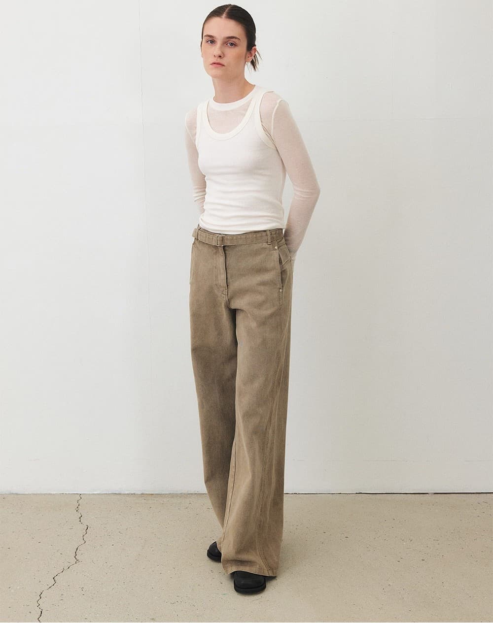 TFF RIVET DIVIDED DYEING DENIM_MOCHA — vue 5