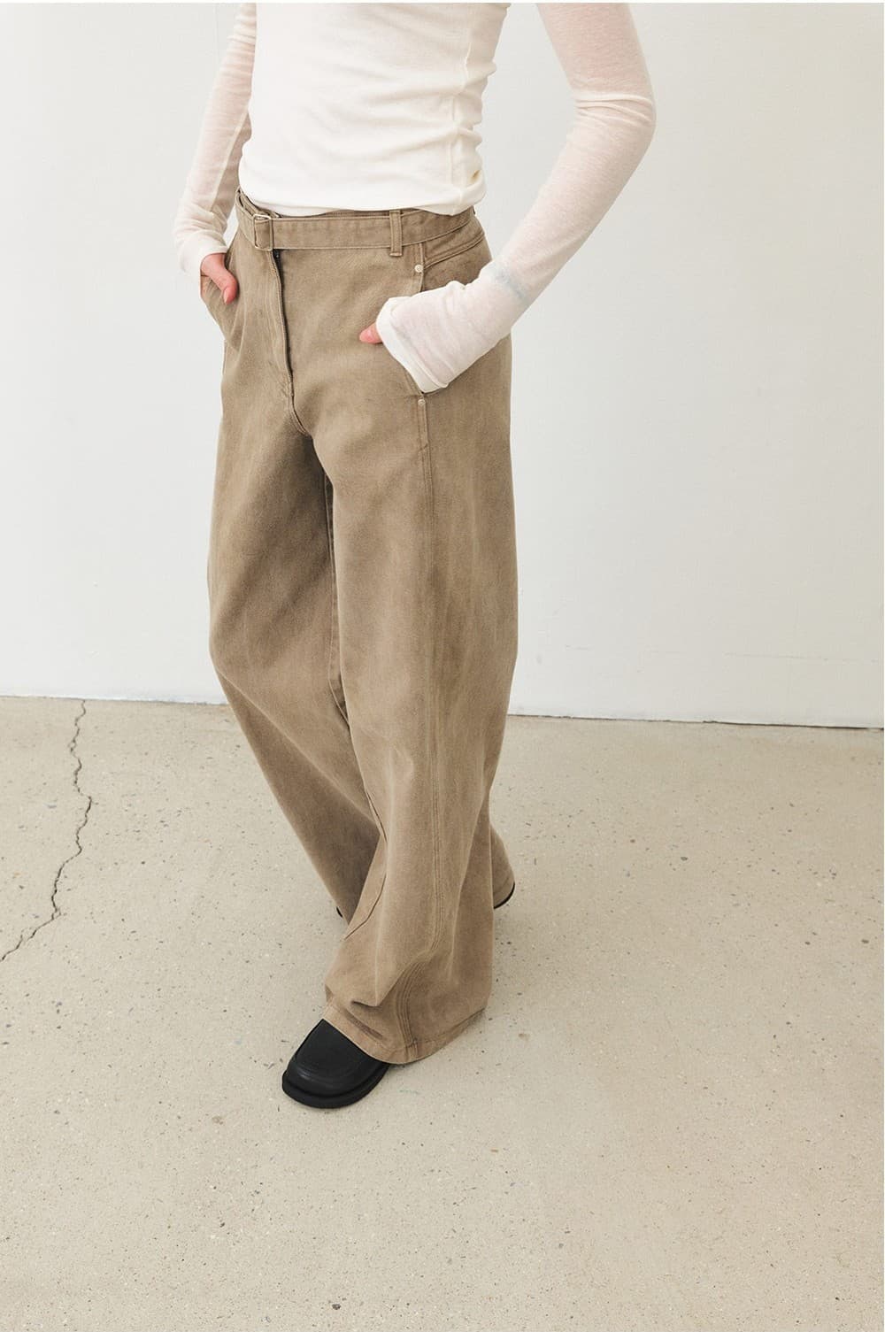 TFF RIVET DIVIDED DYEING DENIM_MOCHA — vue 11