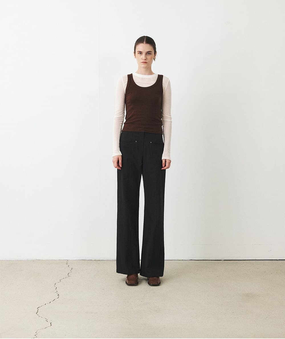 TFF COTTON WIDE FLARE TROUSERS_BLACK — vue 10