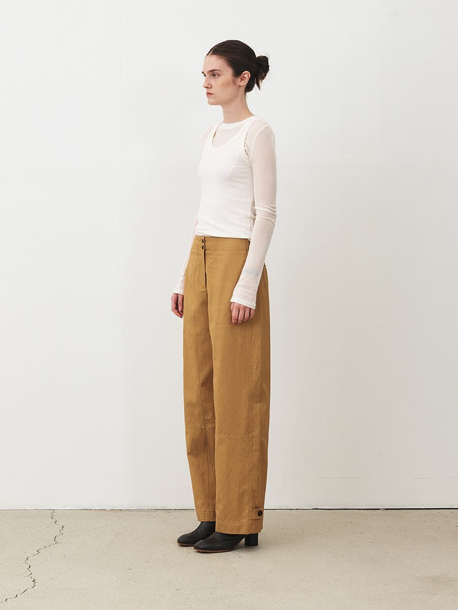 TFF CURVE SEAM PANTS_ BRONZE — vue 2
