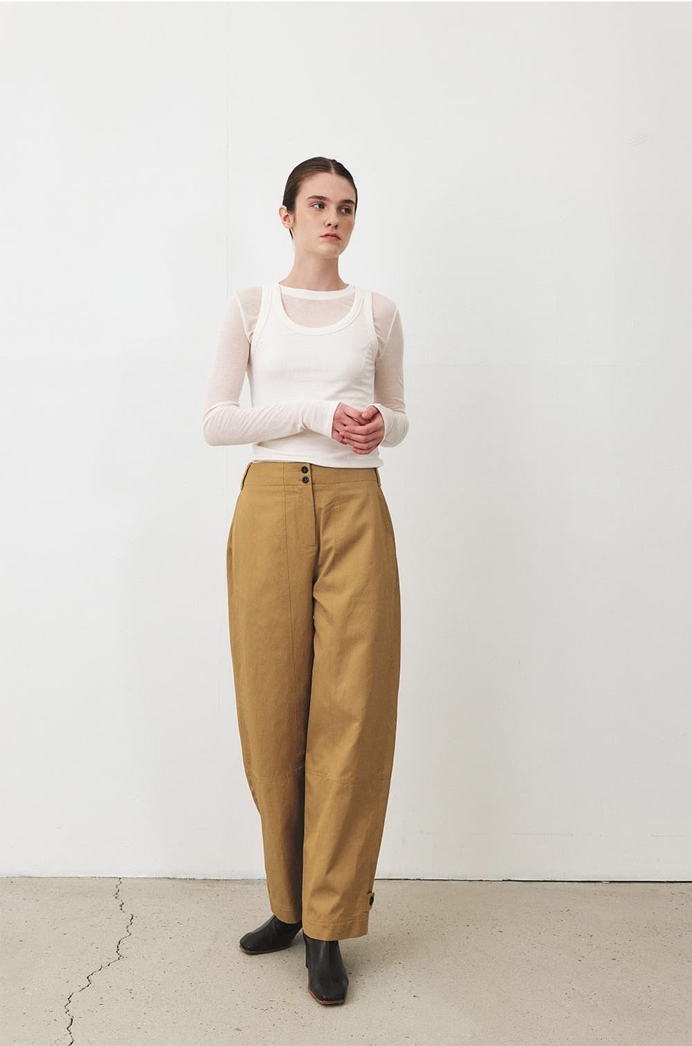 TFF CURVE SEAM PANTS_ BRONZE — vue 6