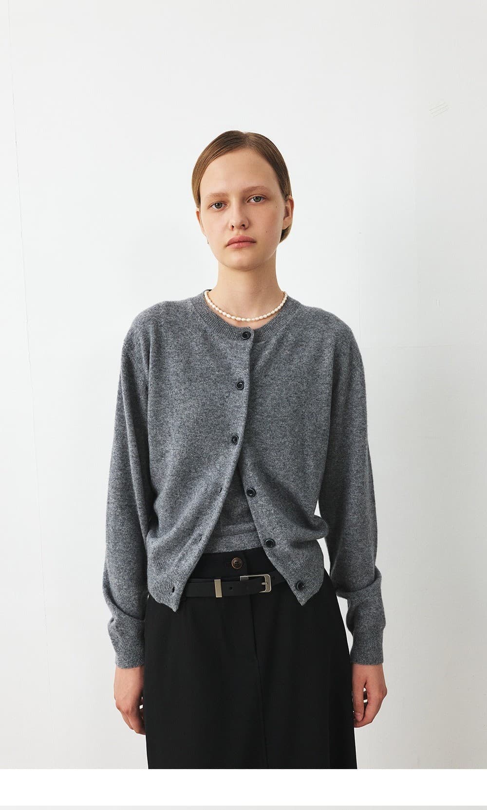 TFF SEMI A-LINE WOOL SKIRT_BLACK — vue 9