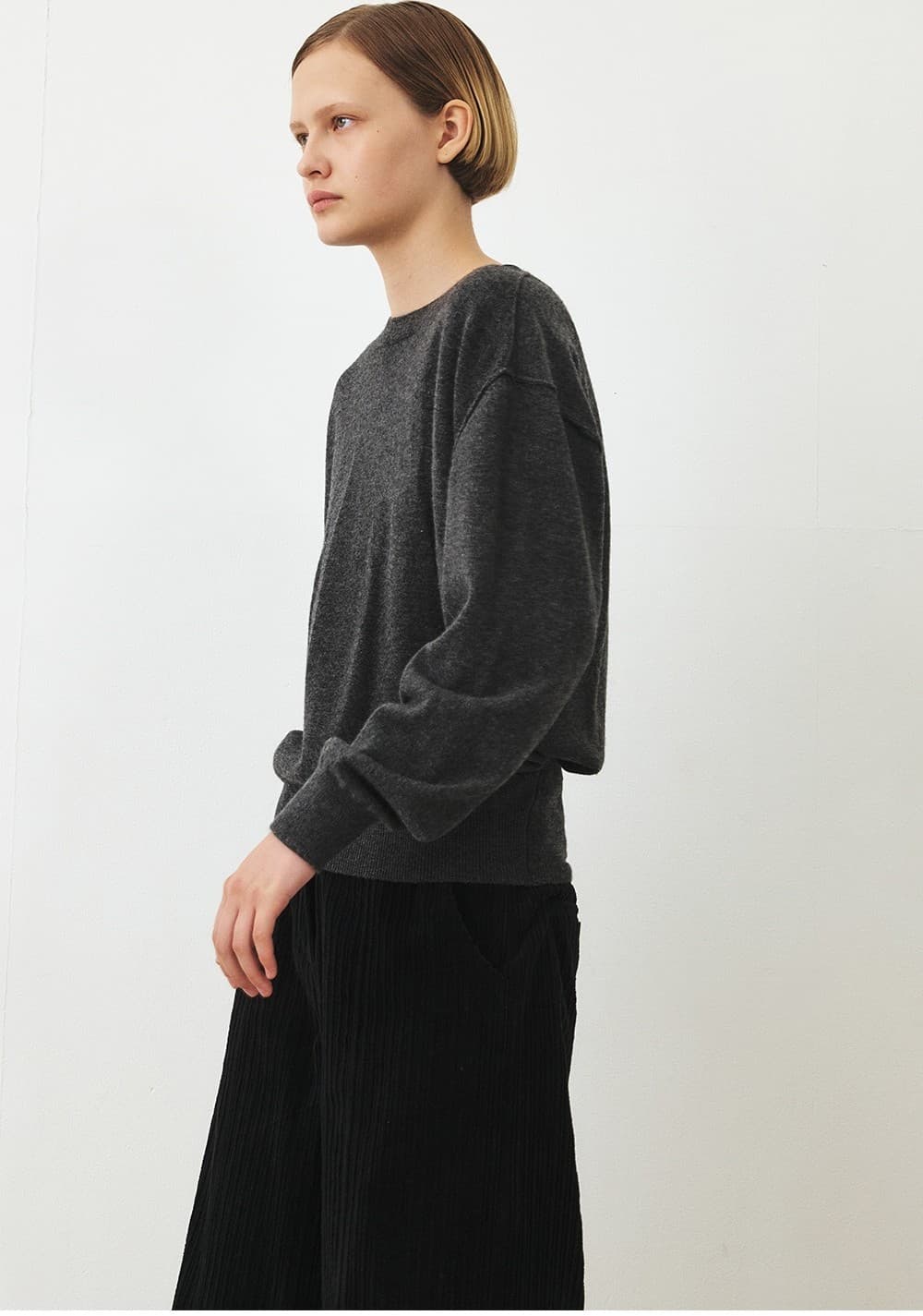TFF WRAP MERINO WOOL KNIT TOP_D-GREY — vue 9