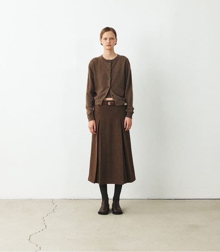 TFF CASHMERE SET-UP KNIT CARDIGAN_BROWN — vue 5