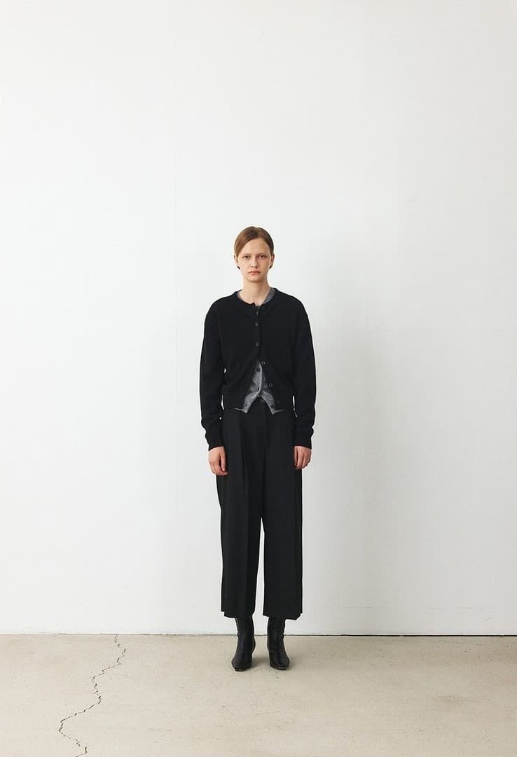 TFF CASHMERE SET-UP KNIT CARDIGAN_BLACK — vue 6