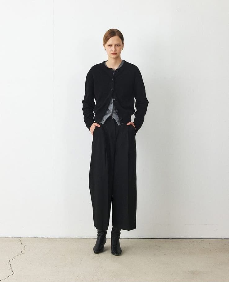 TFF CASHMERE SET-UP KNIT CARDIGAN_BLACK — vue 7