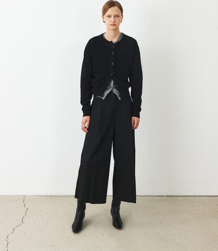 TFF CASHMERE SET-UP KNIT CARDIGAN_BLACK — vue 8