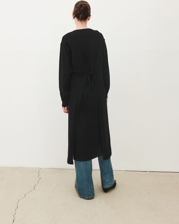 TFF CASHMERE LAYERD KNIT DRESS_BLACK — vue 10